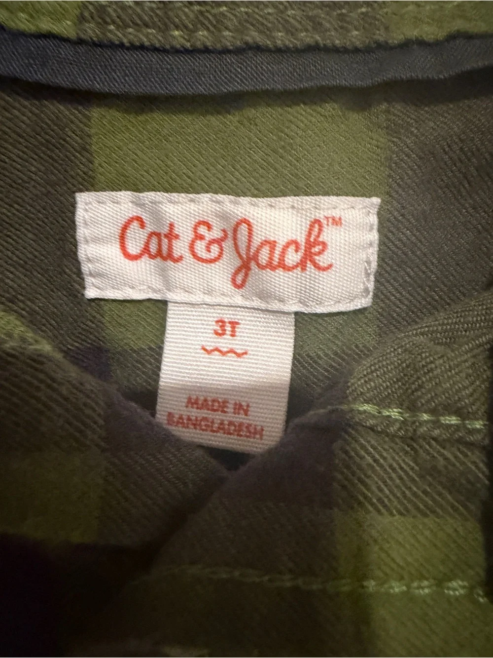 OshKosh & Cat & Jack Boys Button Up Shirts 3T Blue Green Plaid Bundle